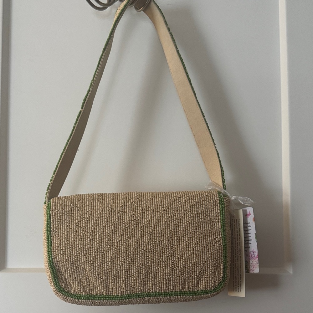 Hand-Beaded Aperol Spritz Shoulder Bag - Picture 5 of 6